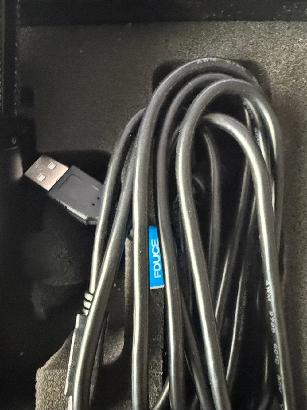 Black USB Condenser Microphone with Cable - Unbranded